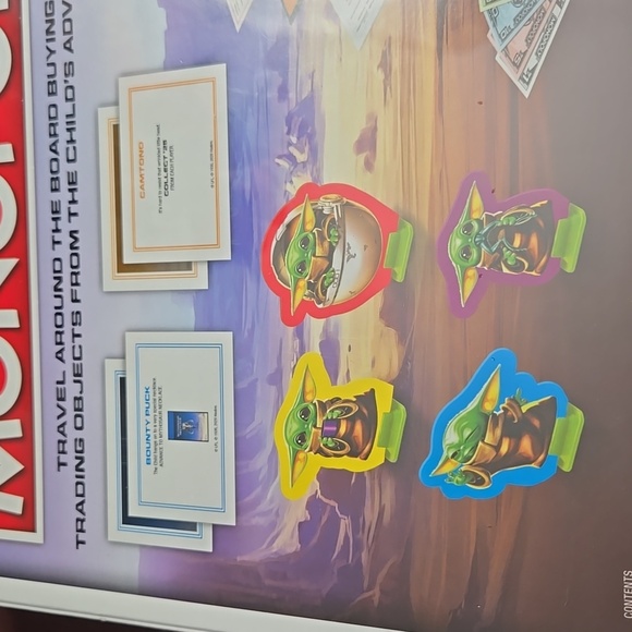 Hasbro Star Wars The Mandalorian The Child Edition Monopoly Board Game - Picture 4 of 7